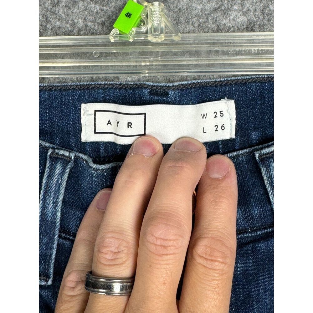AYR Jeans Women's 25 x 26 The Chiller Stretch Skinny Medium Wash Blue Denim - Picture 5 of 10